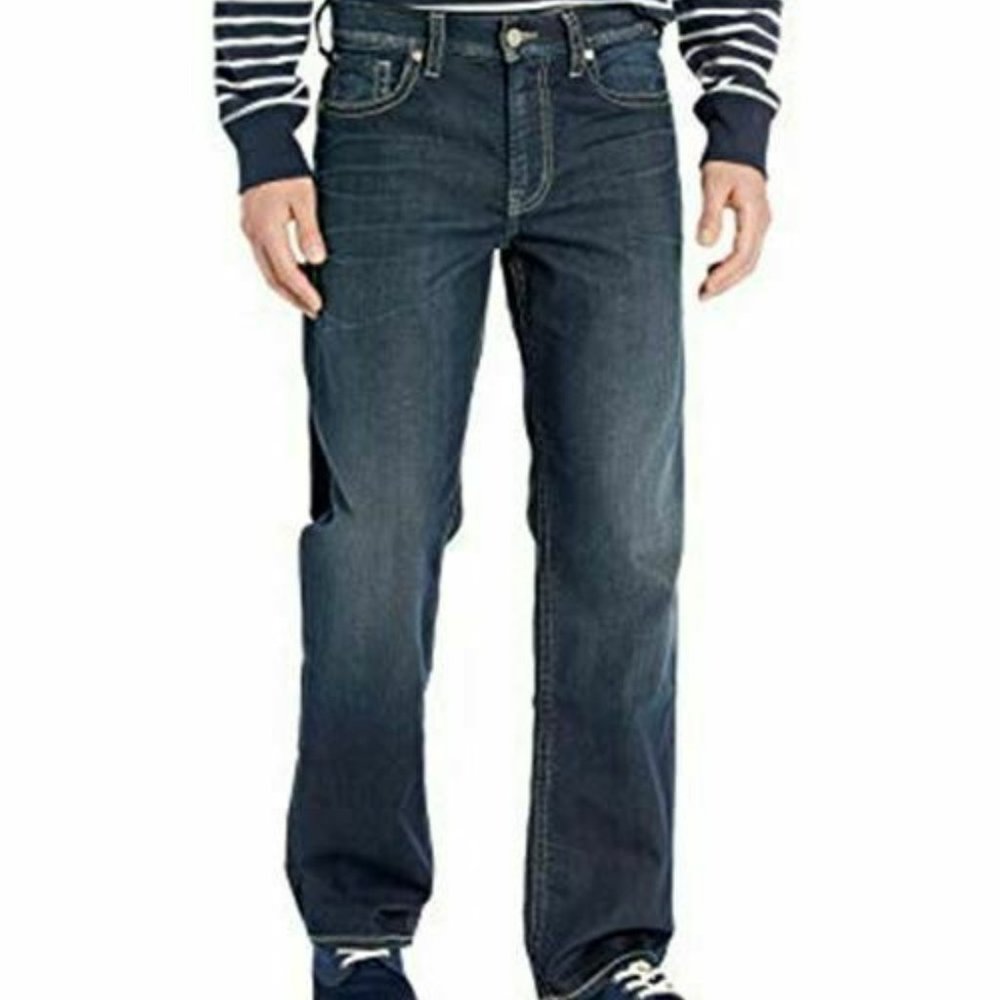 Silver Men's Gordie Medium Wash Relaxed Straight Leg Men's Jeans